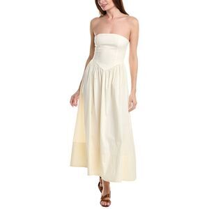 strapless corset ruched dress weworewhat WeWoreWhat Strapless Corset Gown